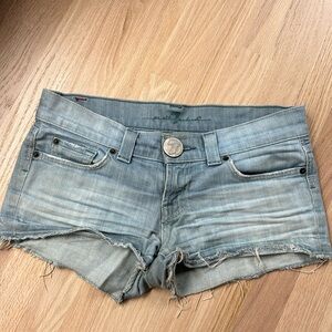 Seven for All Mankind Light Wash Jean Denim Shorts
